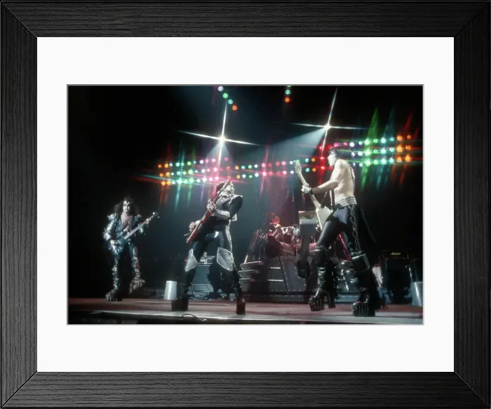 Framed Print : Kiss Performing Framed Print : Kiss Performing