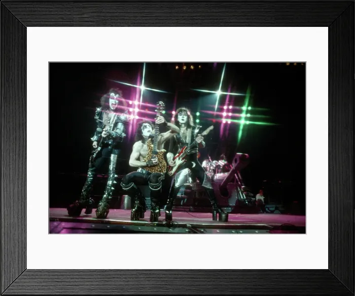 Framed Print : Kiss Performing Framed Print : Kiss Performing