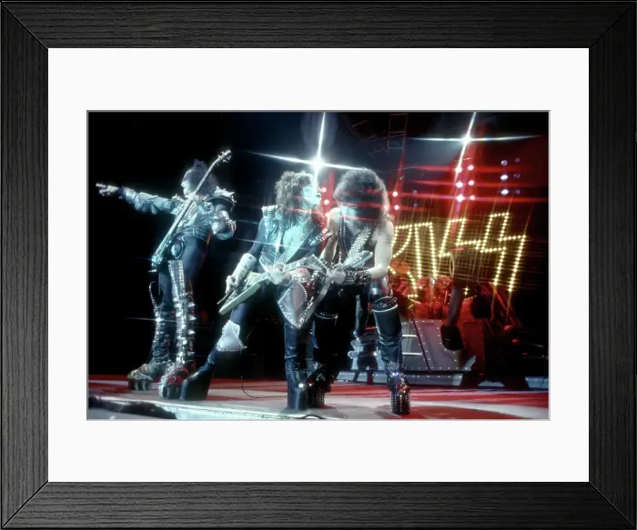 Framed Print : Kiss Performing Framed Print : Kiss Performing