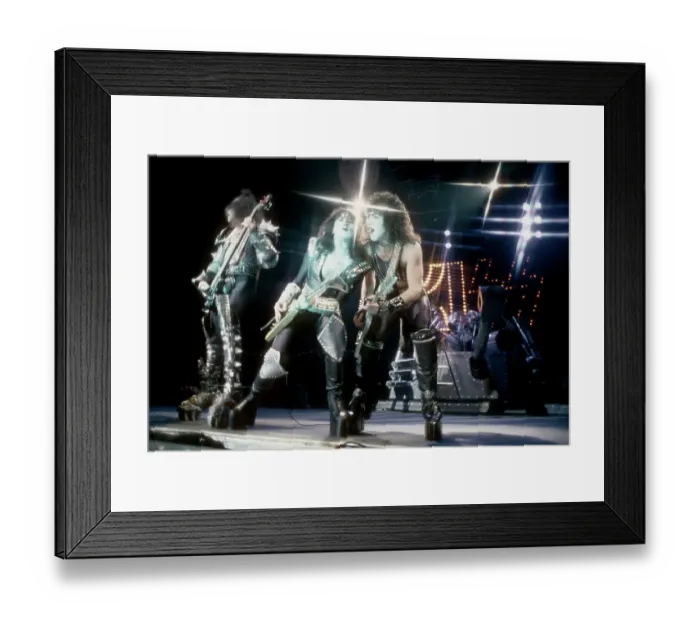 Framed Print : Kiss Performing