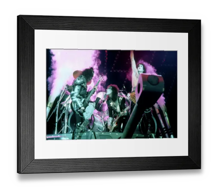Framed Print : Kiss Performing Framed Print : Kiss Performing