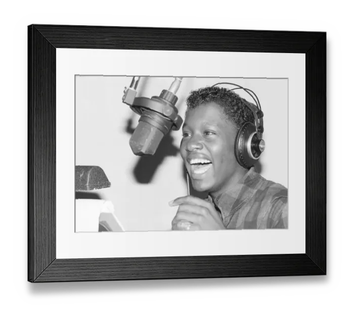 Framed Print : Johnny Gill Recording Session Framed Print : Johnny Gill Recording Session
