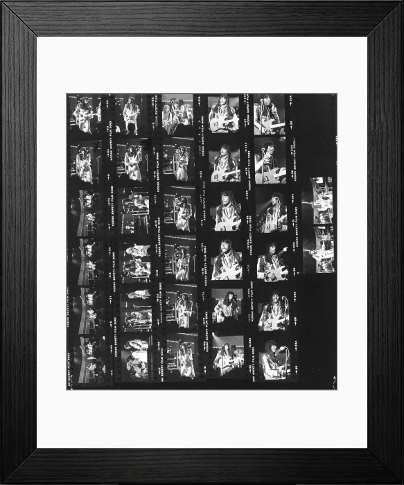 Framed Print : Rick James Contact Sheet Framed Print : Rick James Contact Sheet
