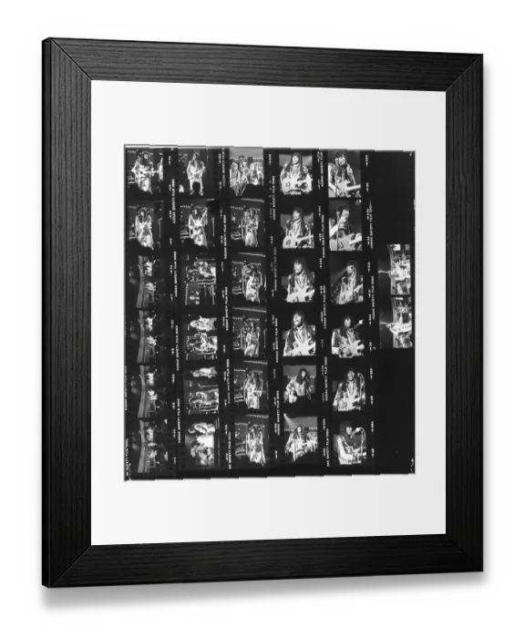 Framed Print : Rick James Contact Sheet Framed Print : Rick James Contact Sheet