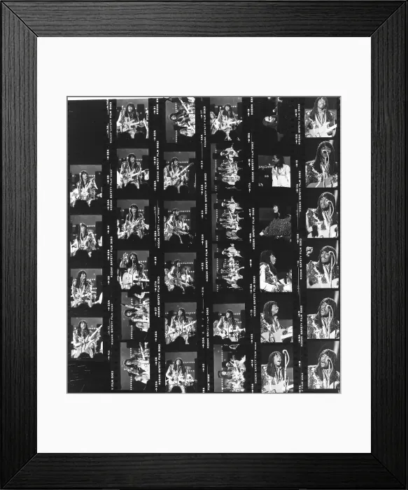 Framed Print : Rick James Contact Sheet Framed Print : Rick James Contact Sheet