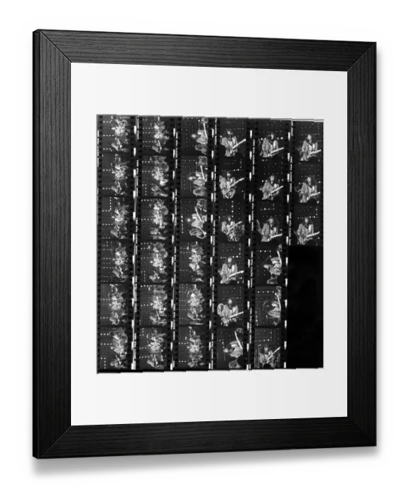 Framed Print : Rick James Contact Sheet Framed Print : Rick James Contact Sheet