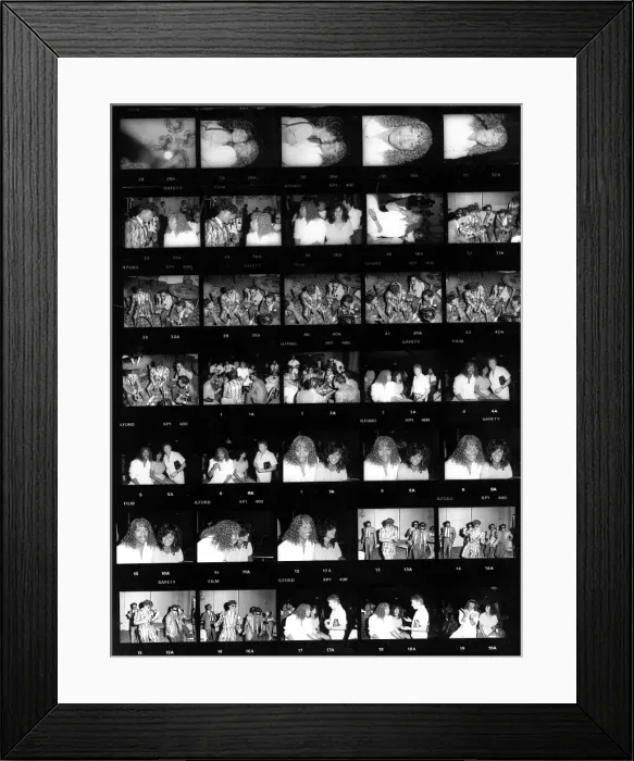 Framed Print : Rick James Contact Sheet Framed Print : Rick James Contact Sheet