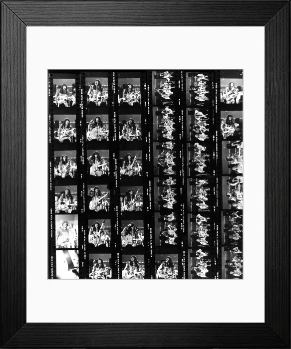Framed Print : Rick James Contact Sheet Framed Print : Rick James Contact Sheet