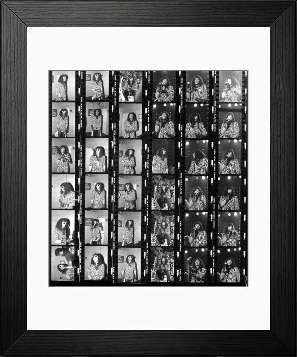 Framed Print : Rick James Contact Sheet Framed Print : Rick James Contact Sheet