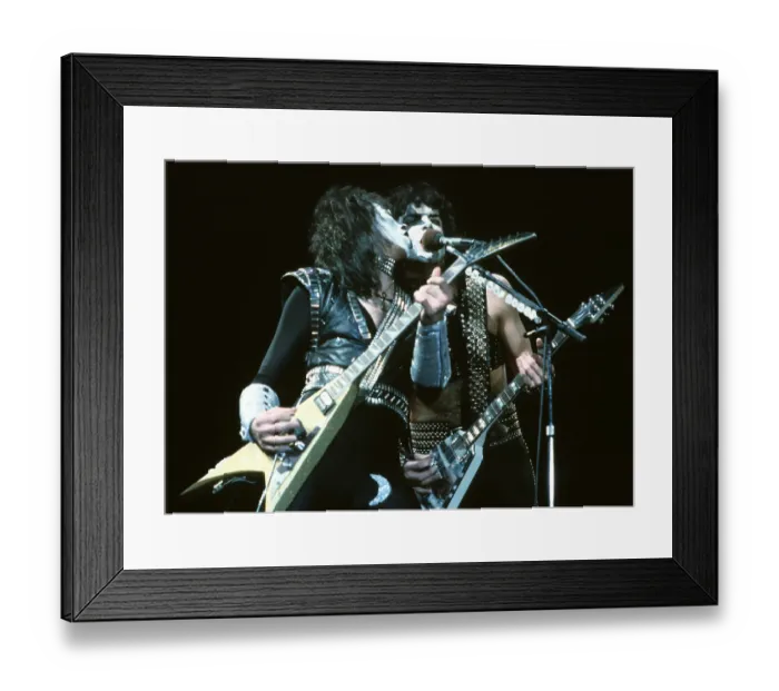 Framed Print : Kiss Performing Framed Print : Kiss Performing