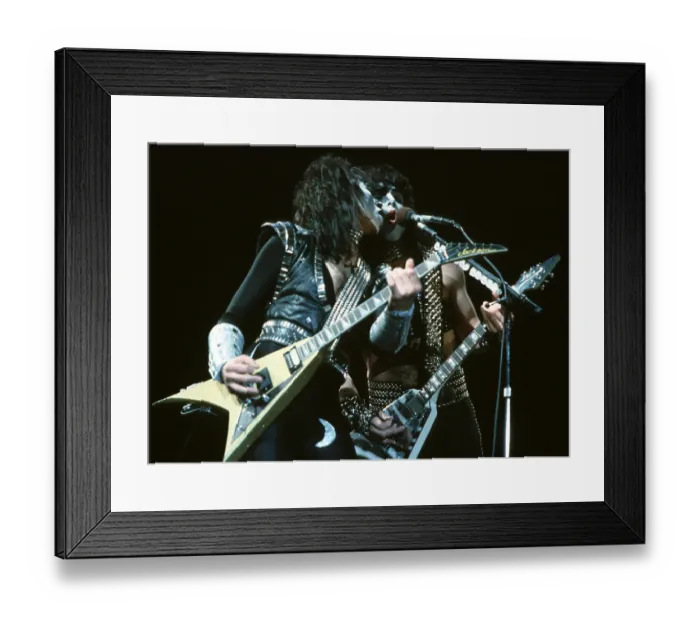 Framed Print : Kiss Performing Framed Print : Kiss Performing