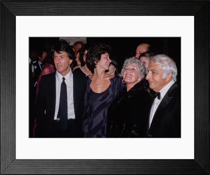 Framed Print : Dustin Hoffman, Lisa Hoffman, Lillian Hoffman & Harry Hoffman Framed Print : Dustin Hoffman, Lisa Hoffman, Lillian Hoffman & Harry Hoffman