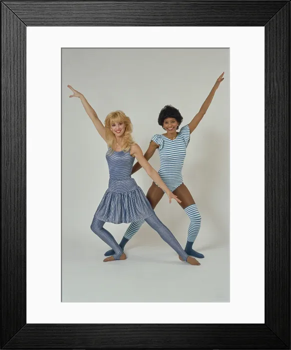 Framed Print : Eighties Exercise Fashions