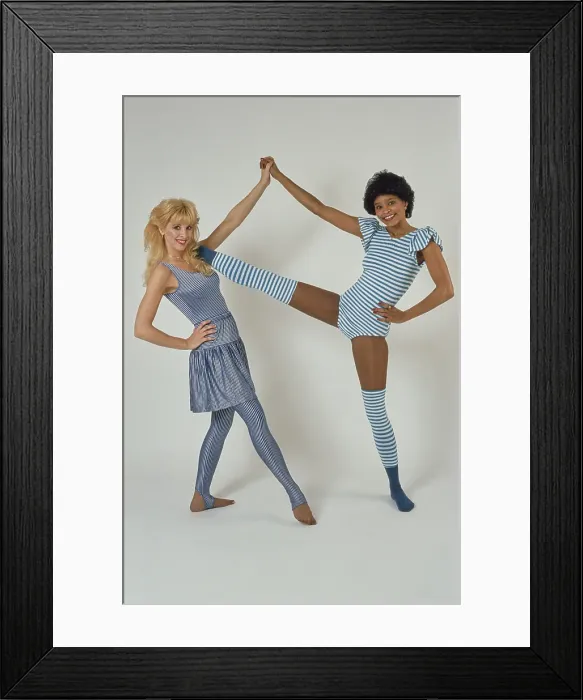 Framed Print : Eighties Exercise Fashions
