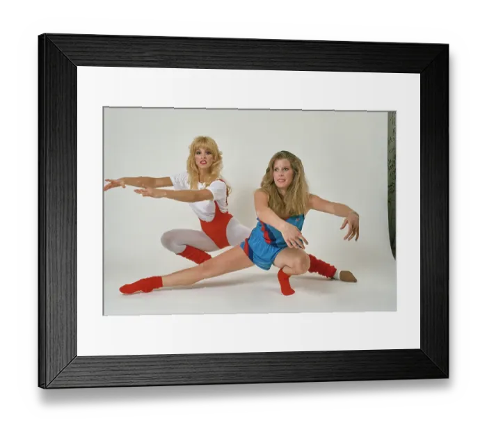 Framed Print : Eighties Exercise Fashions Framed Print : Eighties Exercise Fashions