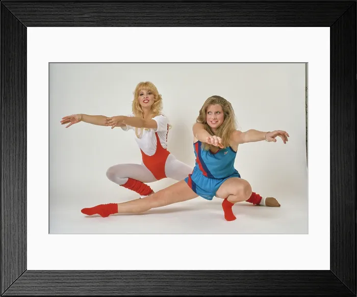 Framed Print : Eighties Exercise Fashions Framed Print : Eighties Exercise Fashions
