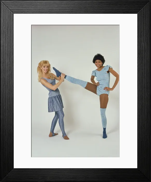 Framed Print : Eighties Exercise Fashions Framed Print : Eighties Exercise Fashions