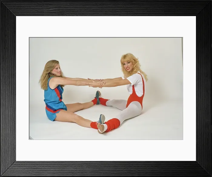Framed Print : Eighties Exercise Fashions Framed Print : Eighties Exercise Fashions
