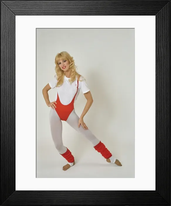 Framed Print : Eighties Exercise Fashions Framed Print : Eighties Exercise Fashions
