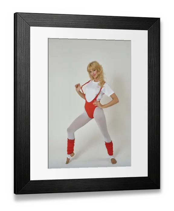 Framed Print : Eighties Exercise Fashions