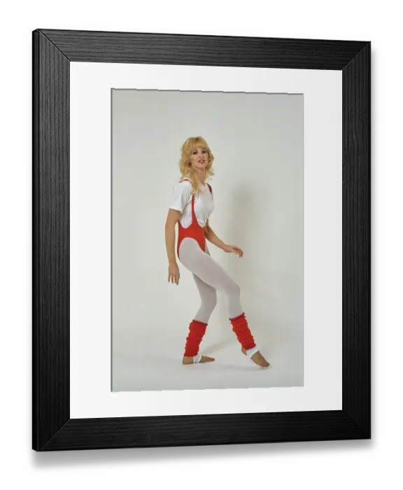 Framed Print : Eighties Exercise Fashions