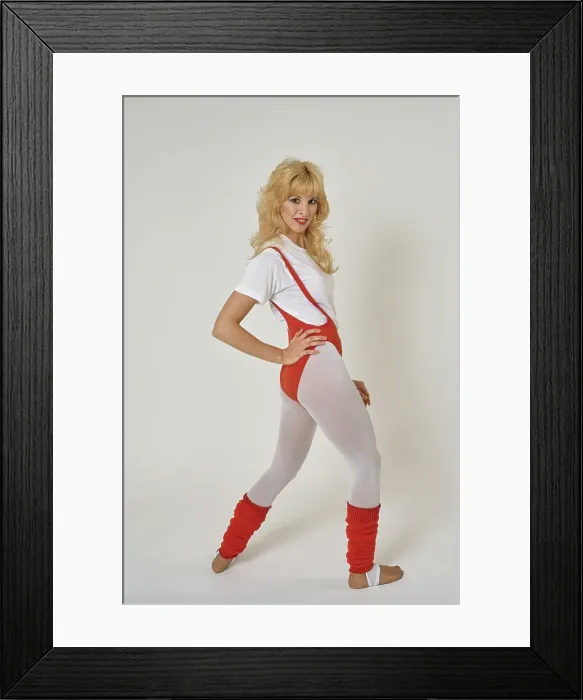 Framed Print : Eighties Exercise Fashions Framed Print : Eighties Exercise Fashions