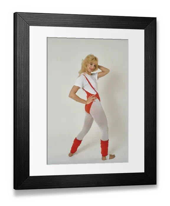 Framed Print : Eighties Exercise Fashions Framed Print : Eighties Exercise Fashions
