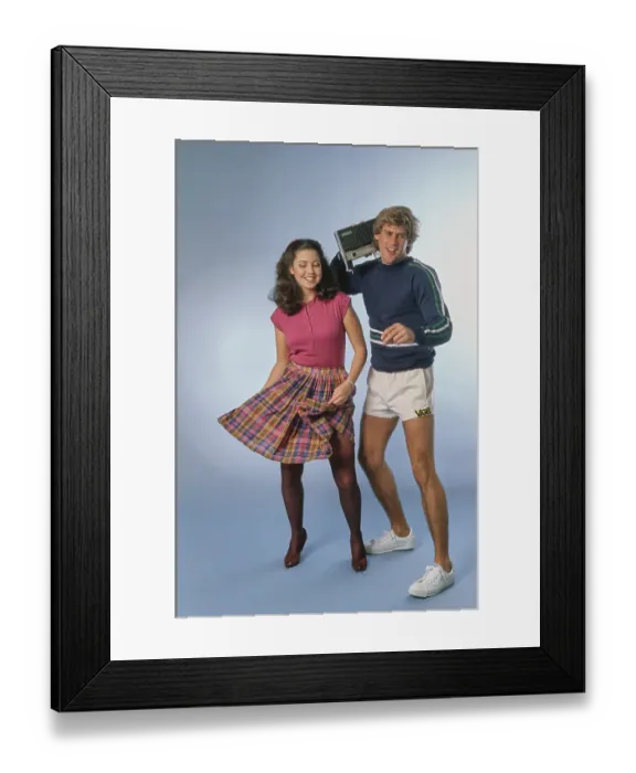Framed Print : Eighties Leisure Fashions Framed Print : Eighties Leisure Fashions