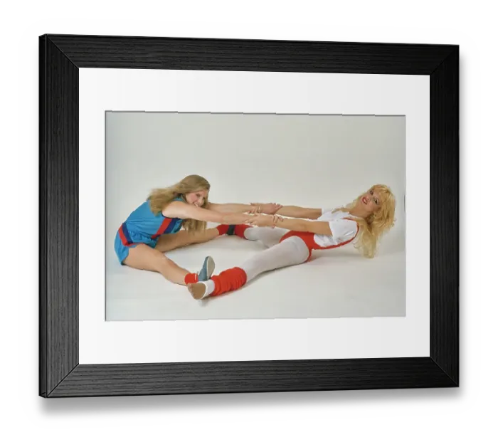 Framed Print : Eighties Exercise Fashions Framed Print : Eighties Exercise Fashions