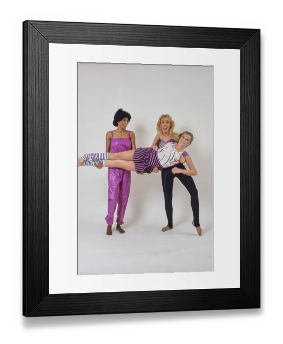Framed Print : Eighties Exercise Fashions Framed Print : Eighties Exercise Fashions
