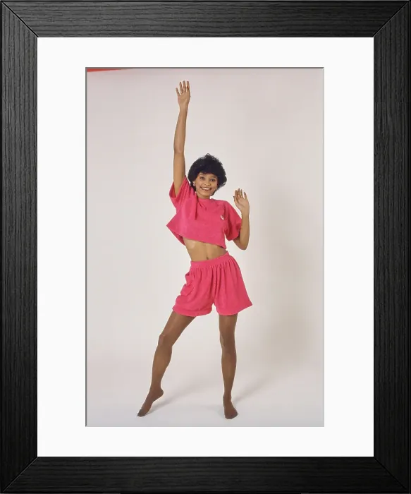 Framed Print : Eighties Exercise Fashions