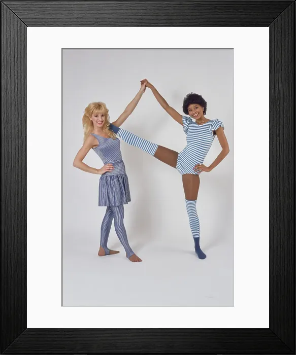 Framed Print : Eighties Exercise Fashions Framed Print : Eighties Exercise Fashions