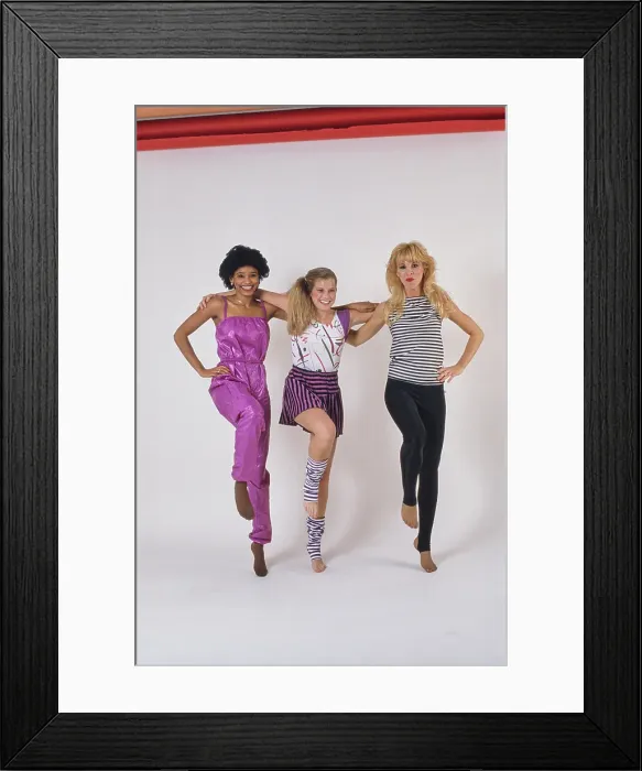 Framed Print : Eighties Exercise Fashions Framed Print : Eighties Exercise Fashions