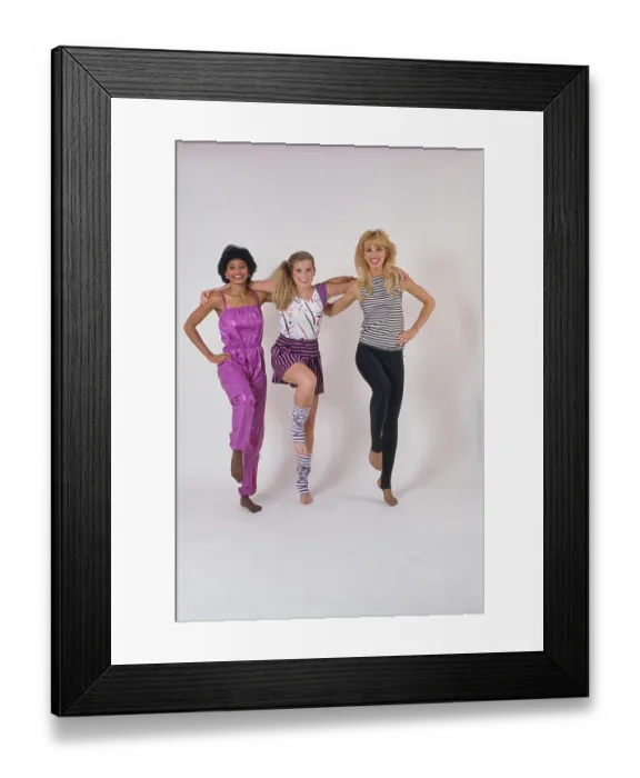 Framed Print : Eighties Exercise Fashions Framed Print : Eighties Exercise Fashions