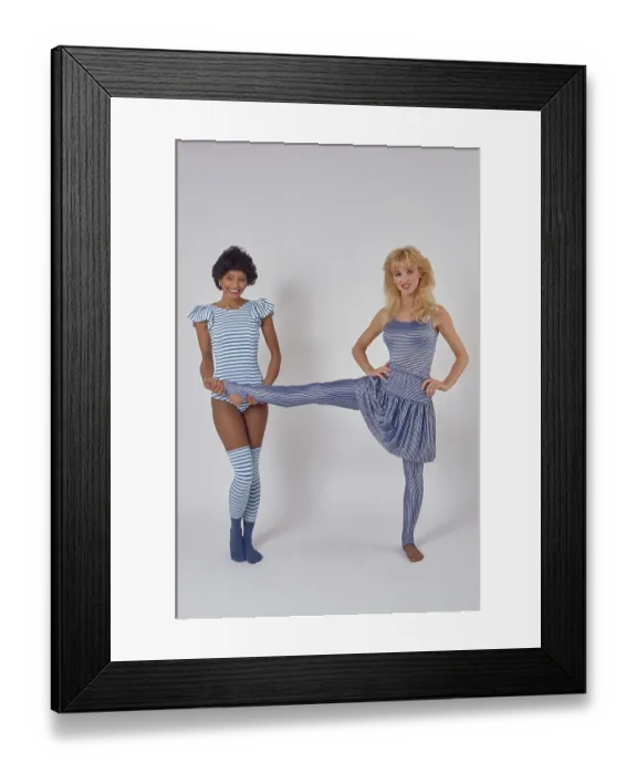Framed Print : Eighties Exercise Fashions