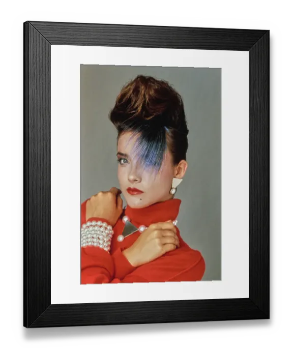 Framed Print : Eighties Hairstyle Framed Print : Eighties Hairstyle