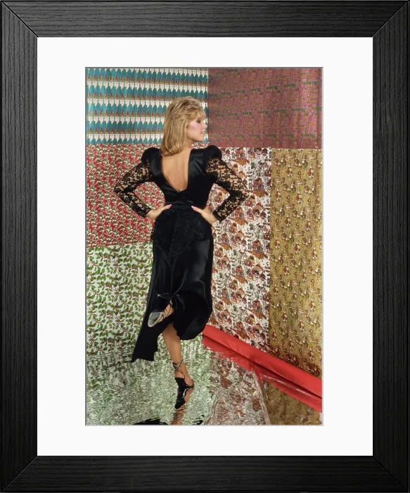 Framed Print : Eighties Party Wear