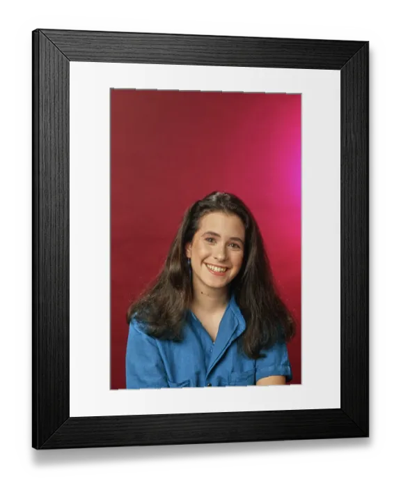 Framed Print : Eighties Hairstyle Framed Print : Eighties Hairstyle