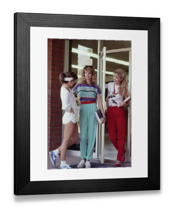 Framed Print : Eighties Fashion Shoot For Tiger Beat Framed Print : Eighties Fashion Shoot For Tiger Beat
