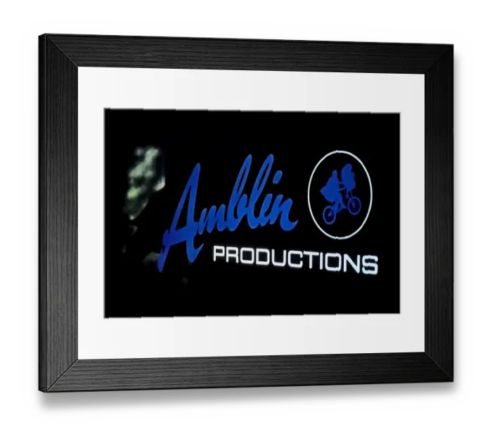Framed Print : Amblin. LOS ANGELES - FEBRUARY 1983: The sign on the door of Director Steven Framed Print : Amblin. LOS ANGELES - FEBRUARY 1983: The sign on the door of Director Steven