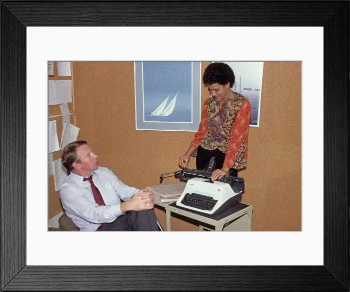 Framed Print : Charlayne Hunter-Gault And Robert McNeil Framed Print : Charlayne Hunter-Gault And Robert McNeil
