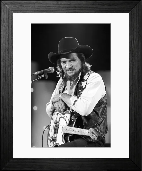Framed Print : Waylon Jennings Performing Framed Print : Waylon Jennings Performing