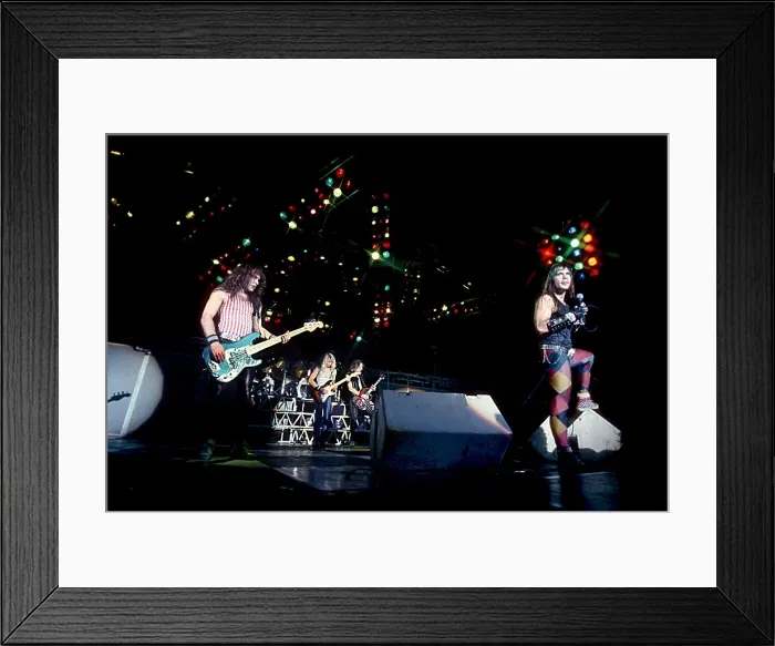 Framed Print : Iron Maiden Performing