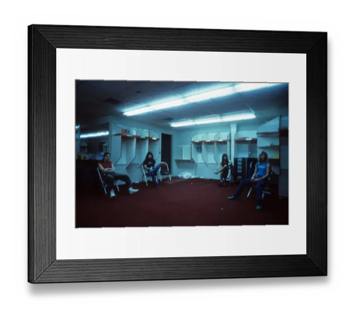 Framed Print : Iron Maiden Backstage