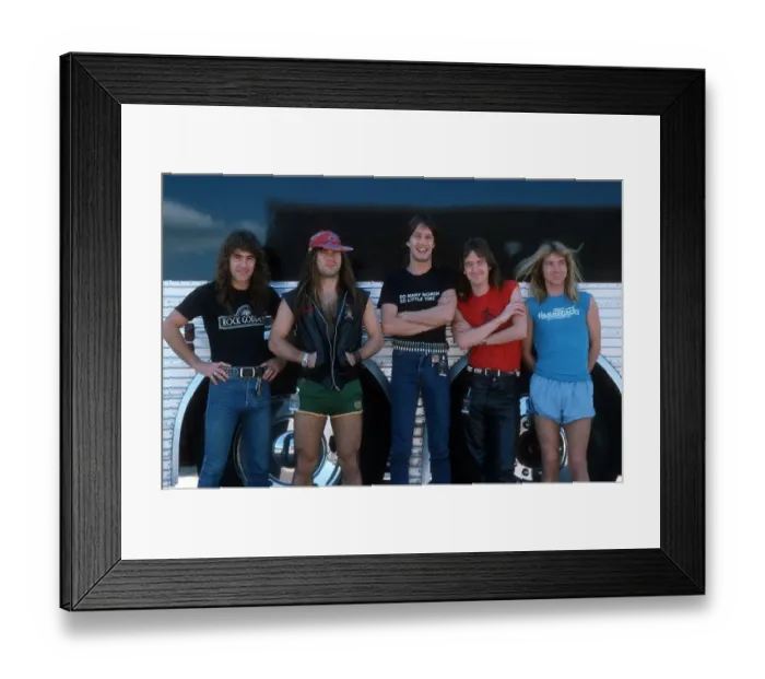 Framed Print : Iron Maiden Backstage Framed Print : Iron Maiden Backstage