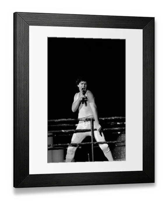 Framed Print : Al Franken Performing as Mick Jagger