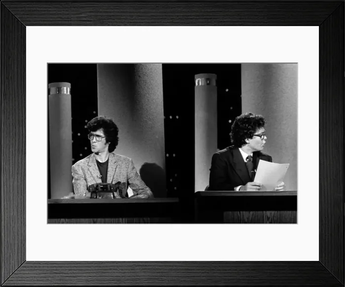 Framed Print : Franken and Davis Performing Framed Print : Franken and Davis Performing