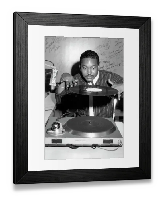 Framed Print : Mr. Magic At WBLS Framed Print : Mr. Magic At WBLS