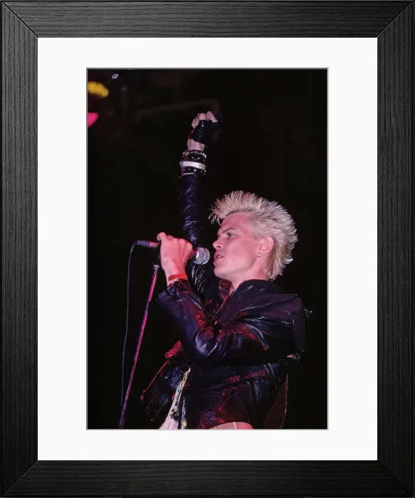 Framed Print : Billy Idol Live Framed Print : Billy Idol Live