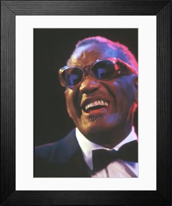 Framed Print : Ray Charles Performing Framed Print : Ray Charles Performing